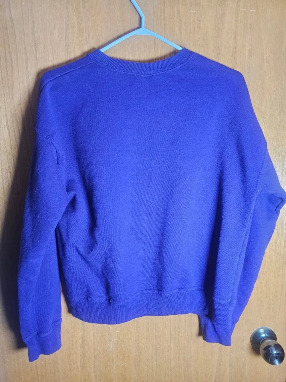Champion Purple Crewneck Sweatshirt with Gold Logo - Picture 2 of 7